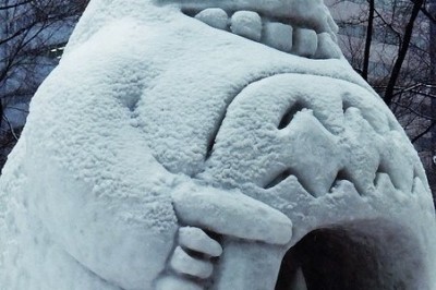 Wystawa figur lodowych w Japonii